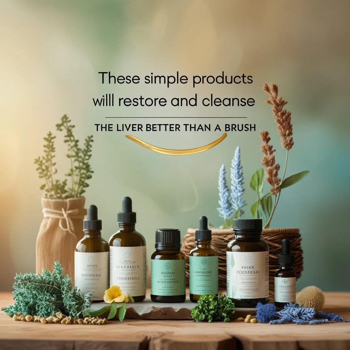 Herbal products for liver cleansing. 'These simple products will restore and cleanse the liver better than a brush.